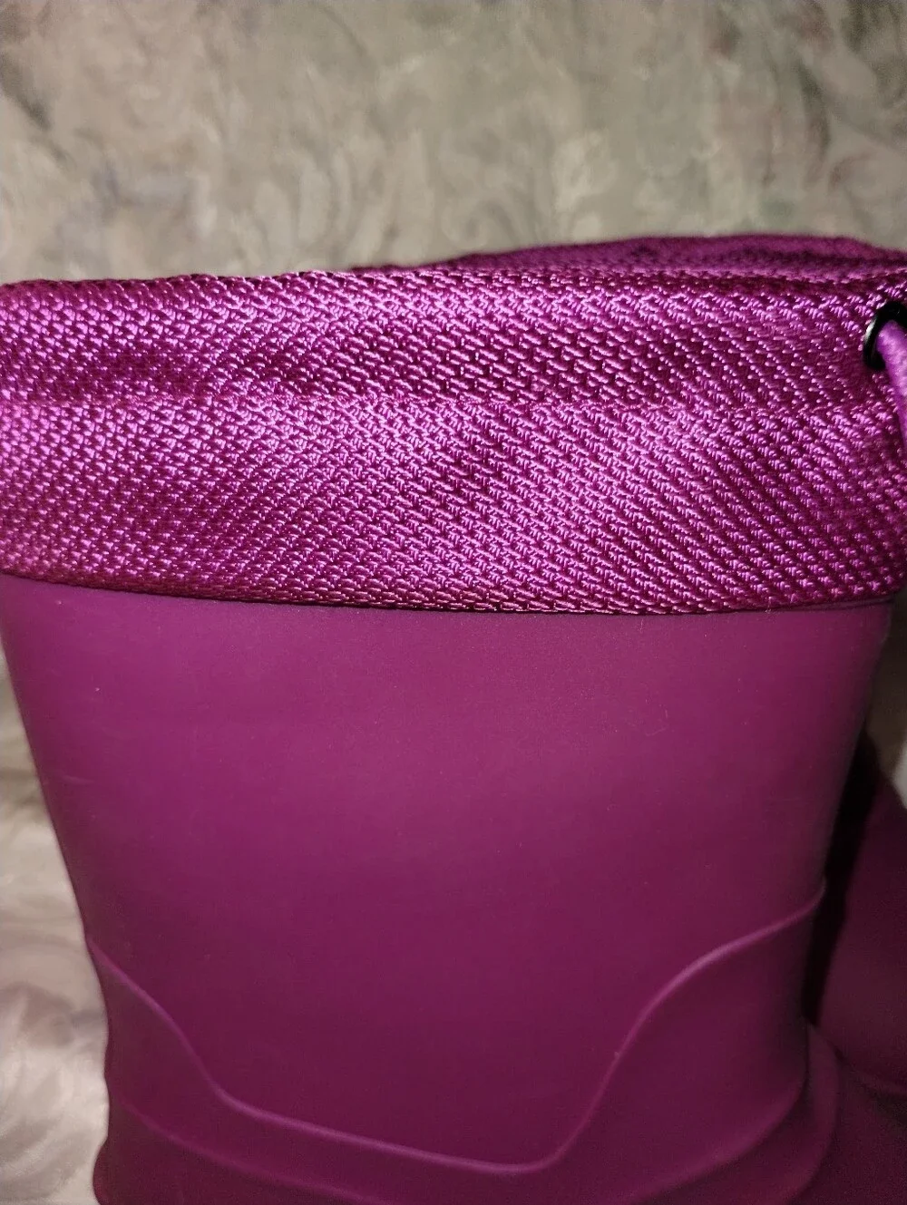 Size 6 Waterproof Child Boots / Fuchsia Color